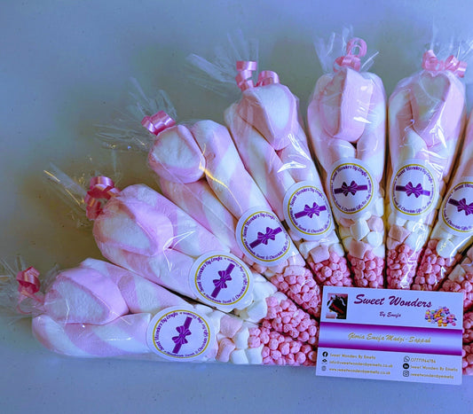 Pretty Pink Themed Sweet Cones/Party Favours