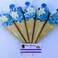 Pristine Luxury Blue Sweet Cones-All occasion Favours