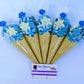 Pristine Luxury Blue Sweet Cones-All occasion Favours