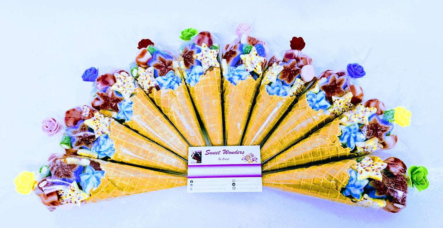 Luxury Rainbow Sweet Cones-All occasion Favours