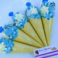 Pristine Luxury Blue Sweet Cones-All occasion Favours