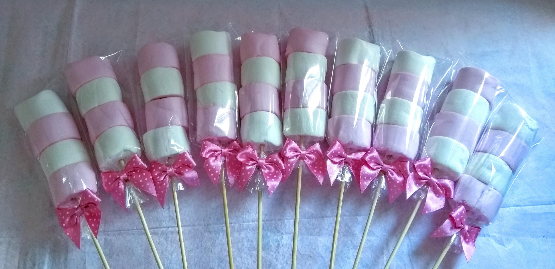 Pink and White Marshmallow Kebabs in UK