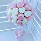 Pink and white Marshmallow sweet tree in UK