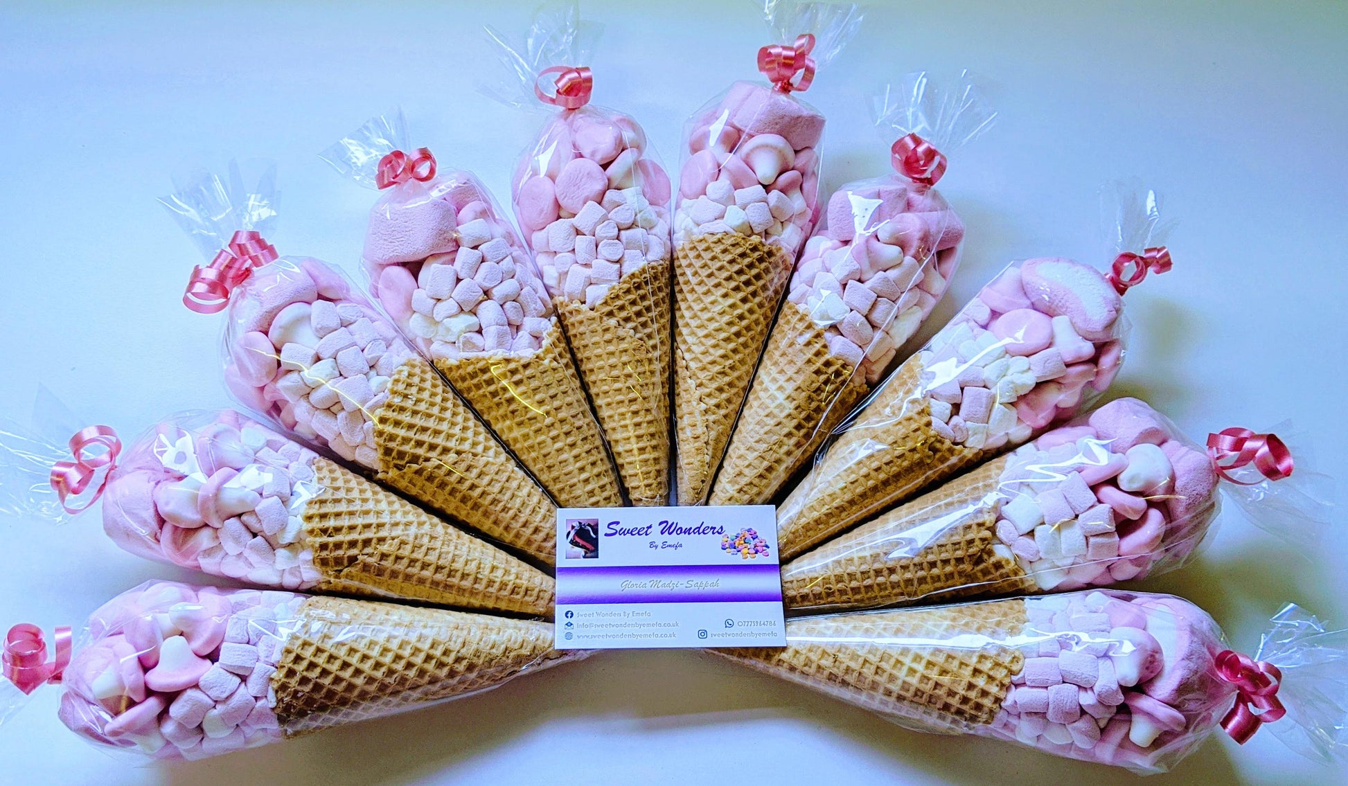 customized Luxury Sweet Cones with personalised message in UK