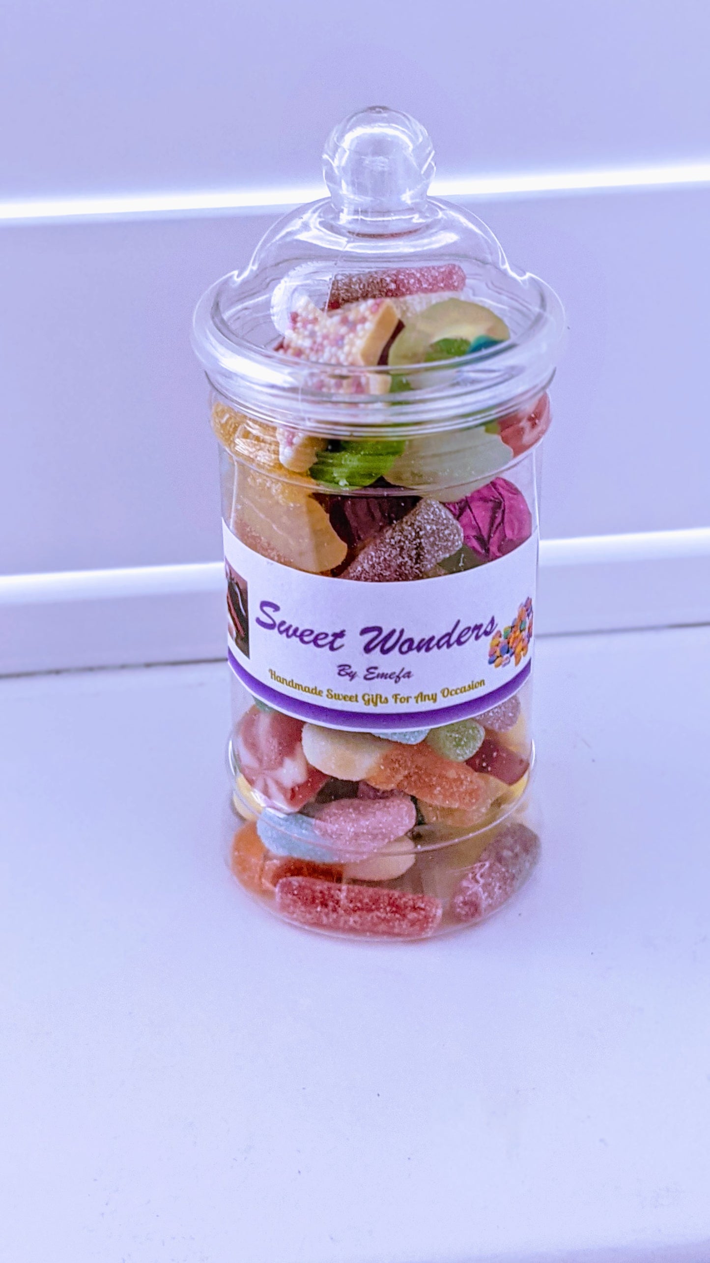 Sweets in Jars Free Personalized Message in UK from Emefa