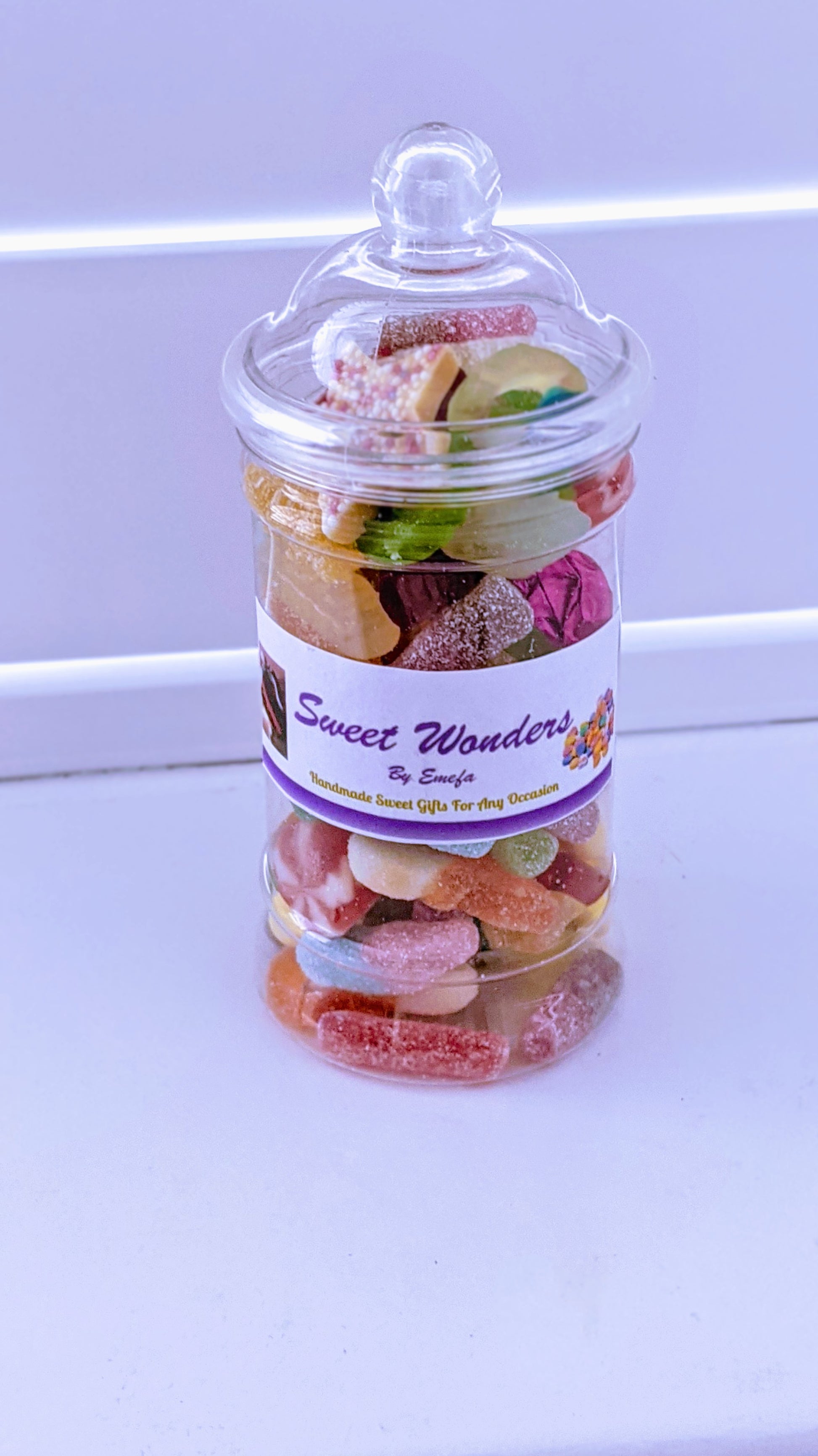 Sweets in Jars Free Personalized Message in UK from Emefa