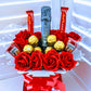 Buy Floral Candles Chocolates Drink Bouquets in Best price