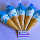 Deluxe Brilliant Blue Sweet Cones - Party Favours