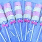 Pink and White Marshmallow Kebabs
