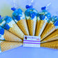 Deluxe Brilliant Blue Sweet Cones - Party Favours