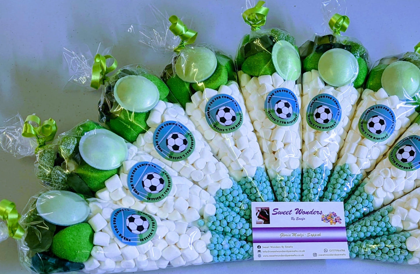 Football Party Sweet Cones/Party Bags