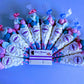 Pink,White and Blue Sweet Cones/Party Bag